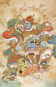 Nam Phương Tăng Trưởng Thiên Vương (Hào Quang Lửa)